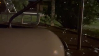 Slipped finger in outdoors