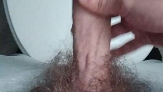 Horny Uncut Teen Boy Cums On The Toilet Seat