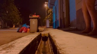 Chub chi jerks off at highway rest stop