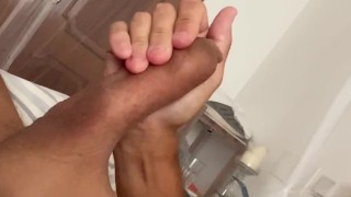 Masterbatiing my big dick in slow motion