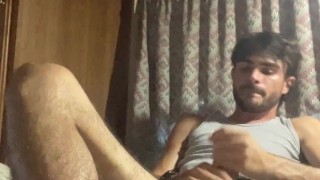 Horny boy on family vacation in RV