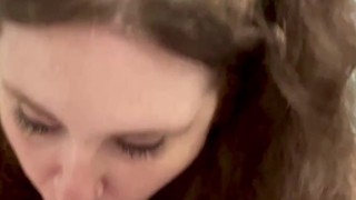 Sucking, Licking and Stroking cock for a tasty cumshot