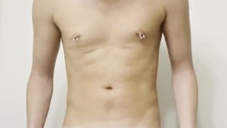 Twink boy in white undies
