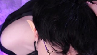 Cute Sissy Twink Suck dealer's cock for their fix (also just cuz they love cock)