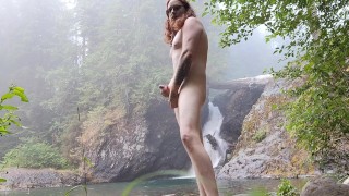 Cum and Waterfalls ! (Public outdoor play)
