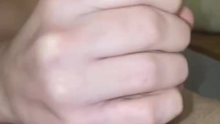 Twink Jerking Big Cock With Cockring