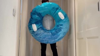 Inflatable ring inflate - hump - deflate