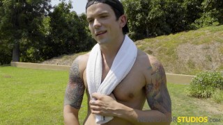 Jocks Exercise Each Other's Butt Holes - Michael Del Ray, Scott Finn - NextDoorStudios