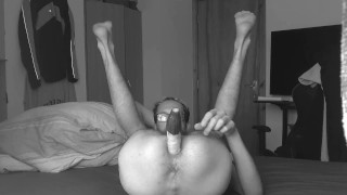 Penetrating my tight pussy very deep and hard with 12 inch cucumber very horny moaning