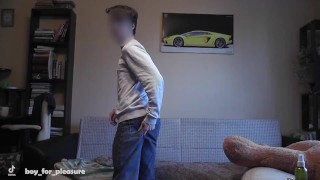 Cute guy jerking off