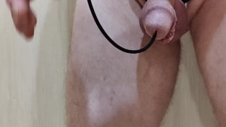 Flat chastity & Deep urethral sounding.