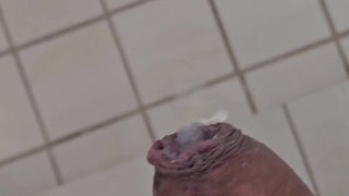 Shower cumshot