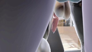 POV Fucking Your Femboy Fox in a Public Gym
