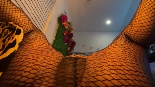 Limp Dick Sissy in Fishnets