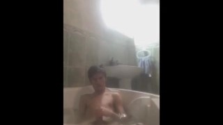 showing myself in my jakuzzi
