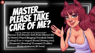 Cute Clutzy Tanuki Girl Begs You to be Her Master || Wholesome Monstergirl ASMR Roleplay for Men
