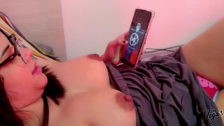 I persuade my stepsis to fuck by grabbing her tits! Selena Vega and William Vega