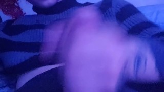 Trans girl shoots a big load