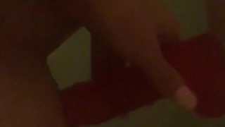 Dildo fuck in the bath