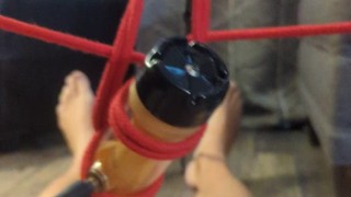 Mercilessly Milked By Machine with Post Orgasm Surprise