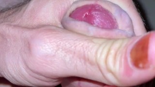 Cumshot big load on myself after edging for hours