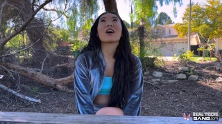 Real Teens - Bubble Butt Asian Teen Kimmy Kimm Flashing And Fucking Like A Wild Animal