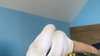 White socks that won't come off my feet