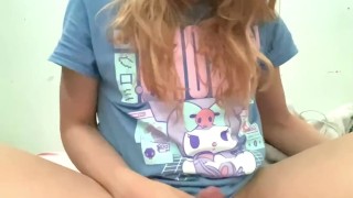 teenage asshole spread in family home room