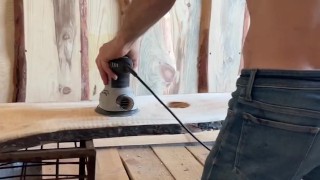 Russian BUILDER gets horny at work and cums on your face! Hot solo!