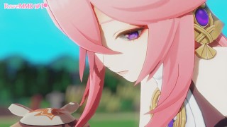 Yae Miko can't resist this Hilichurls Cock