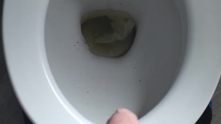 Uncut British Teen Pisses And Misses