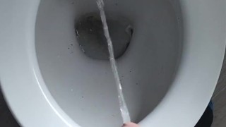 Uncut British Teen Pisses And Misses