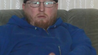 TikTok cum in blue hoodie