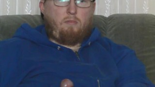 TikTok cum in blue hoodie