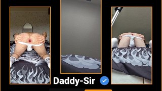 Birthing an 18 inch length 6 inch girth double ended dildo 5/5