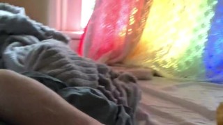 Jerking off my big dick