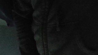 Cold penis pissing in provincial park