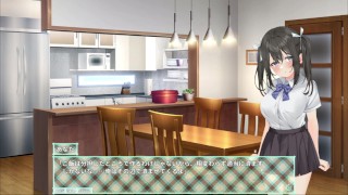 【アニメーションエロゲー実況(体験版)】letnie'stra -あなたと過ごすひと夏の- 爆乳J〇のおっぱい揉んでフェラしてもらって・・(モーションアニメ同人エロゲー Hentai game)