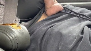 Driving and jerking off