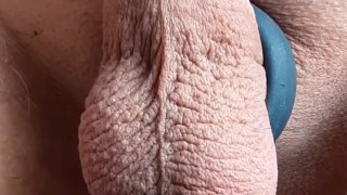 Sounding my cock and cumming