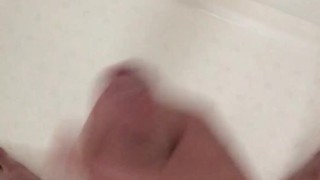 Big dick boy cumshot in the shower