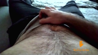 A Tease, Jerk off and a Cum in Undies with Moaning