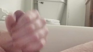 Masturbating in the bathtub