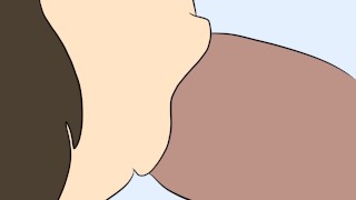 A special blowjob in the bathroom 👄💙 | Animation