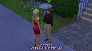 Hot Blonde Wife fucked by BBC Gardener after Husband leaves for work