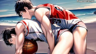 Gay basketball players Beach sex Animation Cartoon porn Hentai
