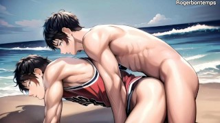 Gay basketball players Beach sex Animation Cartoon porn Hentai