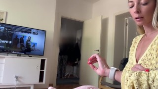 Mom came home and almost caught me sucking dick. I countinued the blowjob a while she was on kitchen