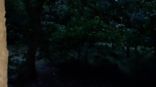 The hottest sex in the park in the rain of two passionate wet girls - Lesbian_illusion