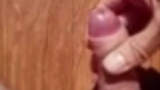 Jerking off and cum in slow motion